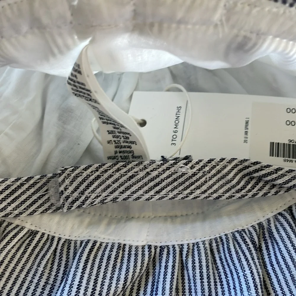 Janie and Jack Striped Bucket Hat with Bow Size 3 to 6 Months NWT